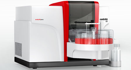 contrAA® 800 is the High-Resolution Continuum Source atomic absorption spectrometer for flame and graphite furnace as well as hydride, solid AA® and HydrEA technology. With one continuum source of radiation it offers completely new opportunities for element analysis.